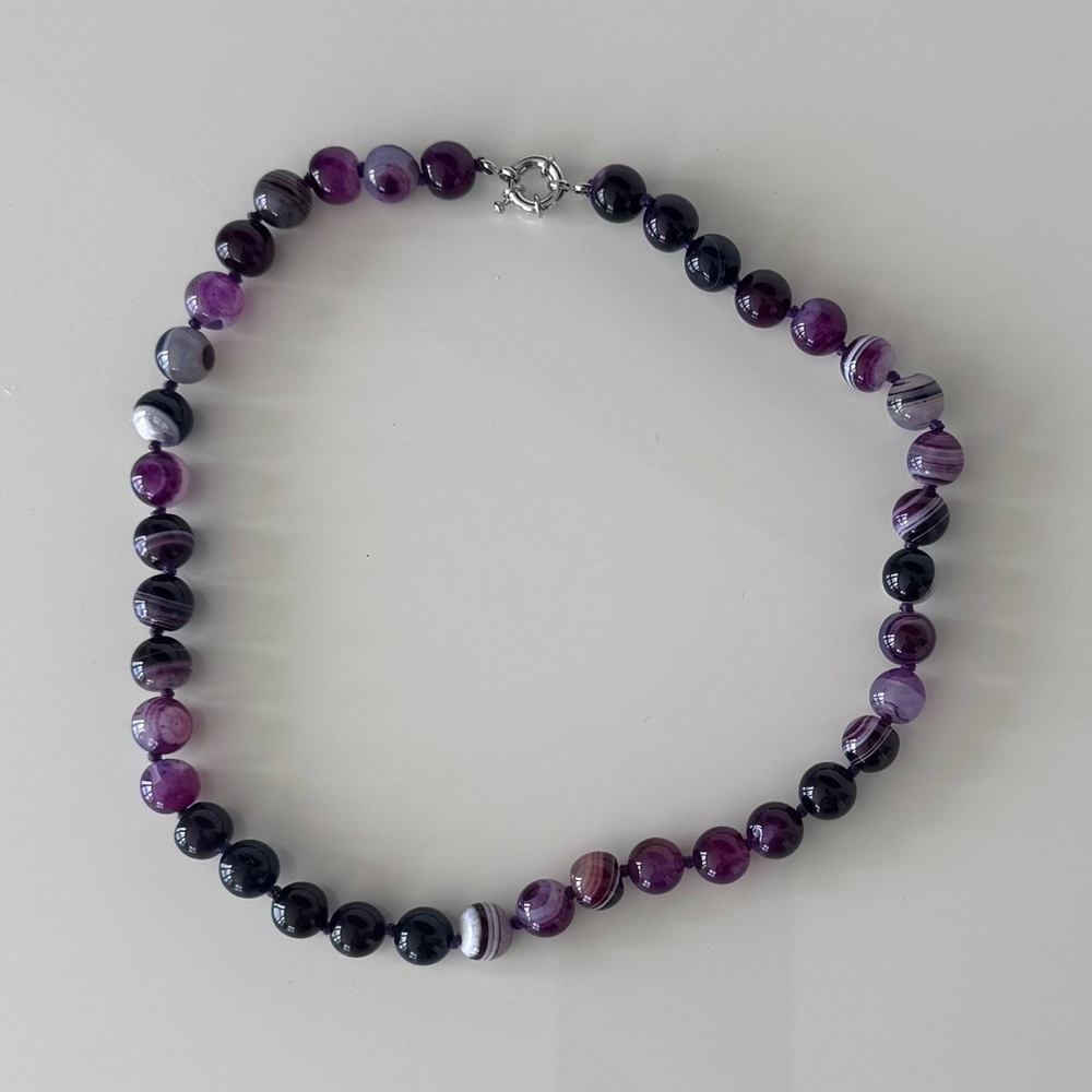 NWOT Tuckernuck Purple Agate Necklace